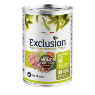Exclusion Mediterraneo Adult All Breed 400 gr pollo