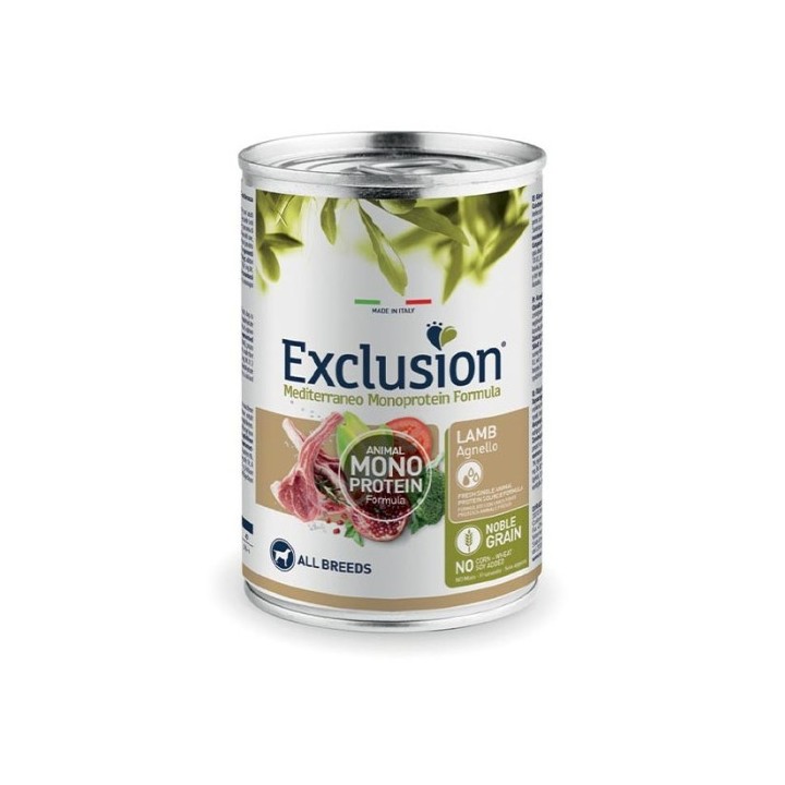 Exclusion Mediterraneo Adult All Breed 400 gr agnello