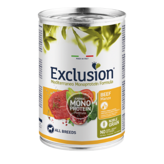 Exclusion Mediterraneo Adult All Breed 400 gr manzo
