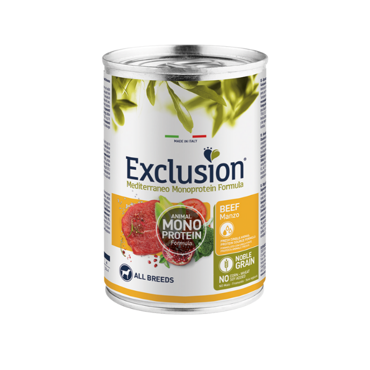 Exclusion Mediterraneo Adult All Breed 400 gr manzo