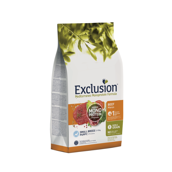 Exclusion Mediterraneo Puppy Medium Breed Manzo kg 12