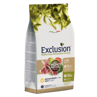 Exclusion Mediterraneo Adult Medium Breed Agnello kg 12