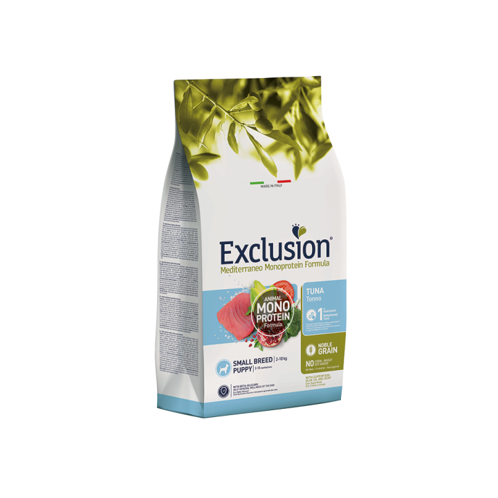 Exclusion Mediterraneo Puppy Small Breed Tonno kg 2