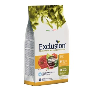 Exclusion Mediterraneo Monoprotein Adult Small Cane (Manzo) - secco 7Kg
