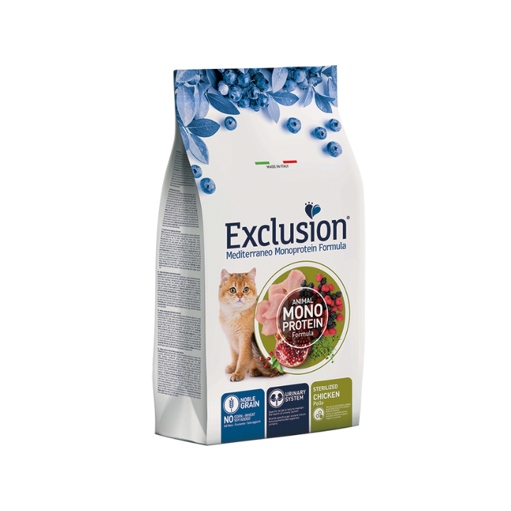 Exclusion Mediterraneo Cat Sterilizzato Pollo kg 12