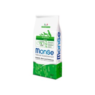 Monge Natural Superpremium All Breeds Adult Monoprotein Coniglio con Riso e Patate kg 12