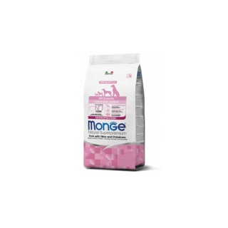 Monge Natural Superpremium All Breeds Puppy & Junior Monoprotein Maiale con Riso kg 12