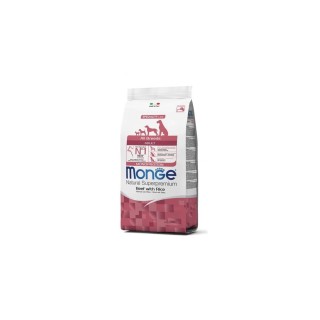 Monge Natural Superpremium All Breeds Adult Monoprotein Manzo con Riso kg 12